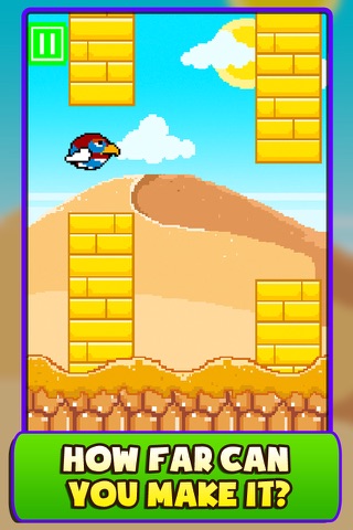 Awesome Flappy The Bird Race Game screenshot 2
