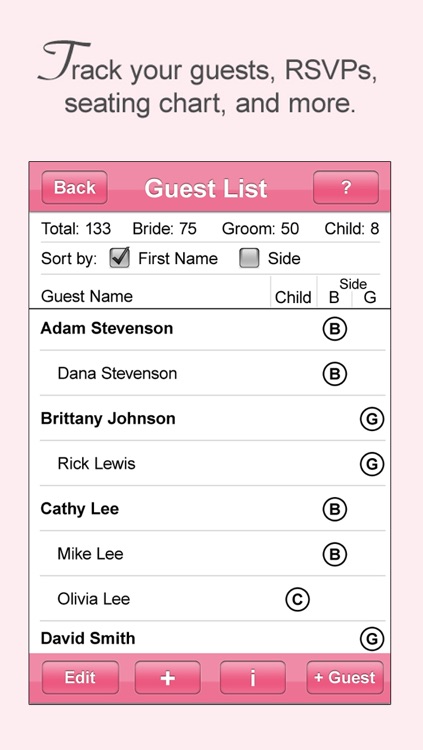 Wedding Guest List screenshot-4