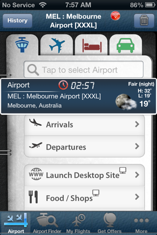 Melbourne Airport Info + Radar screenshot 2