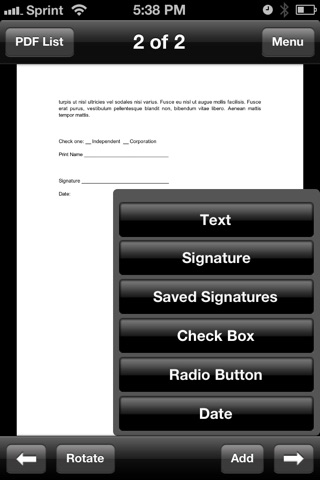SignMyPad for iPhone screenshot 3