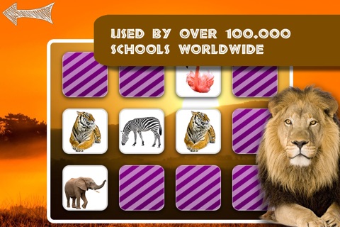 Memo Game Wild Animals Photo screenshot 4