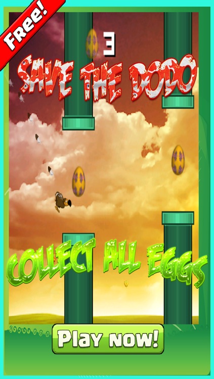 Crazy Flappy Dodo FREE - Save the bird from extinction screenshot-3