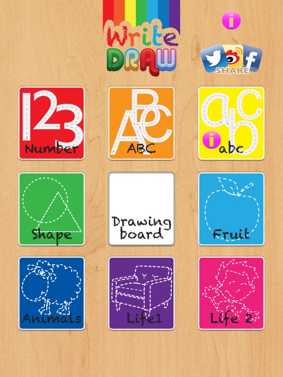 Write Draw Free for iPad - Learning Writing, Drawing, Fill Color & Words