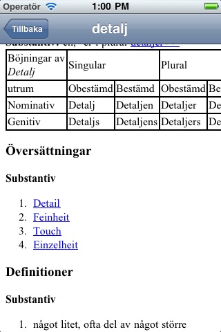 Swedish-German Translate Dictionary screenshot 3