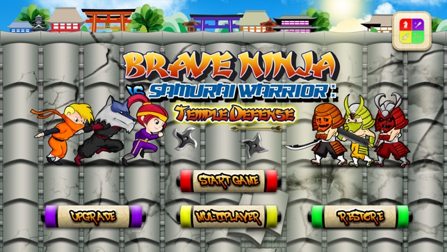 Brave Kid Ninja vs Clumsy Zombie Samurai Run: Temple Defense(圖2)-速報App