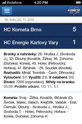 HC Kometa screenshot 3