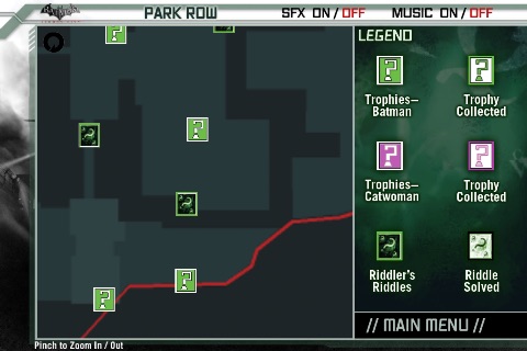 Batman Arkham City Official Map App
