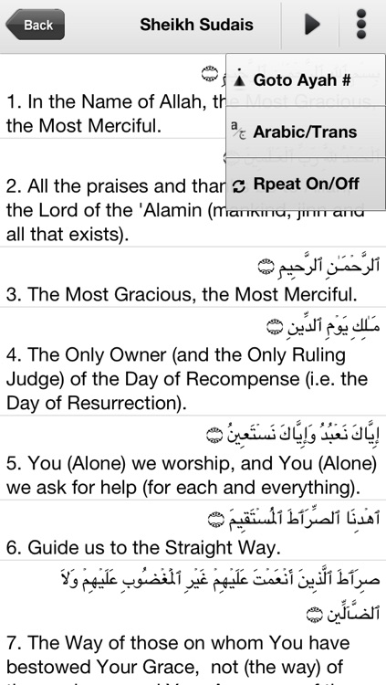 Al Quran Kareem - 7 Qari & 25 Translations screenshot-4