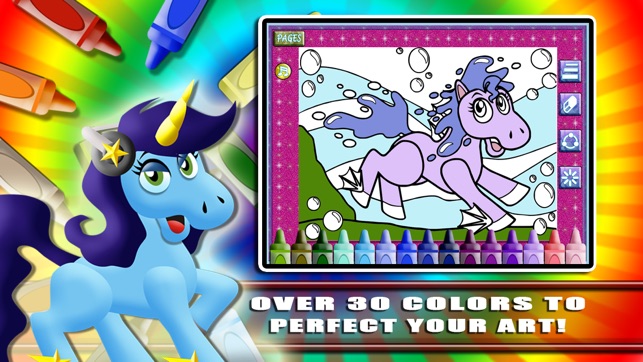 My Pony Coloring Book for Girls FREE - Paint Magic Pretty Li(圖4)-速報App