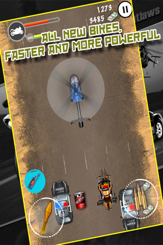 A Desert Outlaw Bike Race Police Chase : PD Nitro 3 screenshot 2