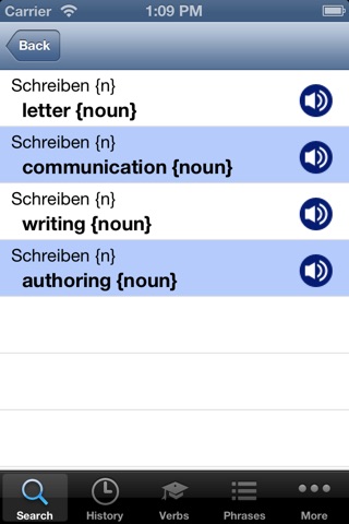 English German Dictionary with pronunciation screenshot 2