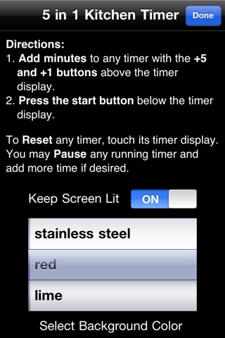 Lite 5 in 1 Kitchen Timer screenshot 4