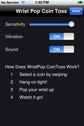 WristPop Coin Toss - Free screenshot 2