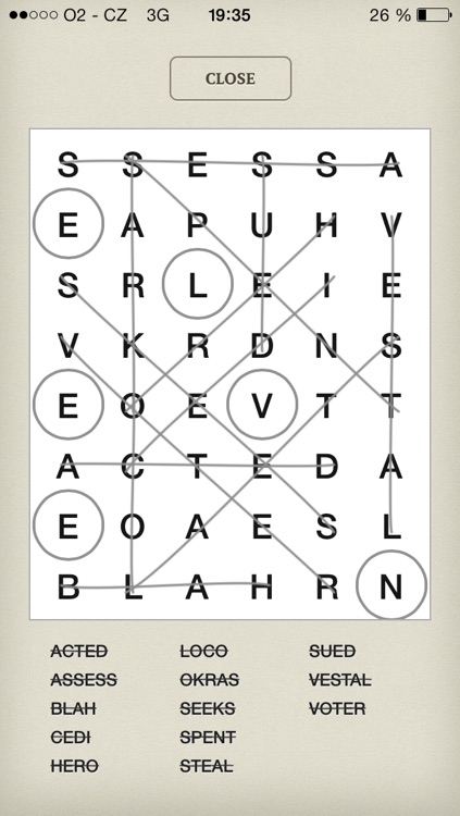 Wordsearch in your pocket