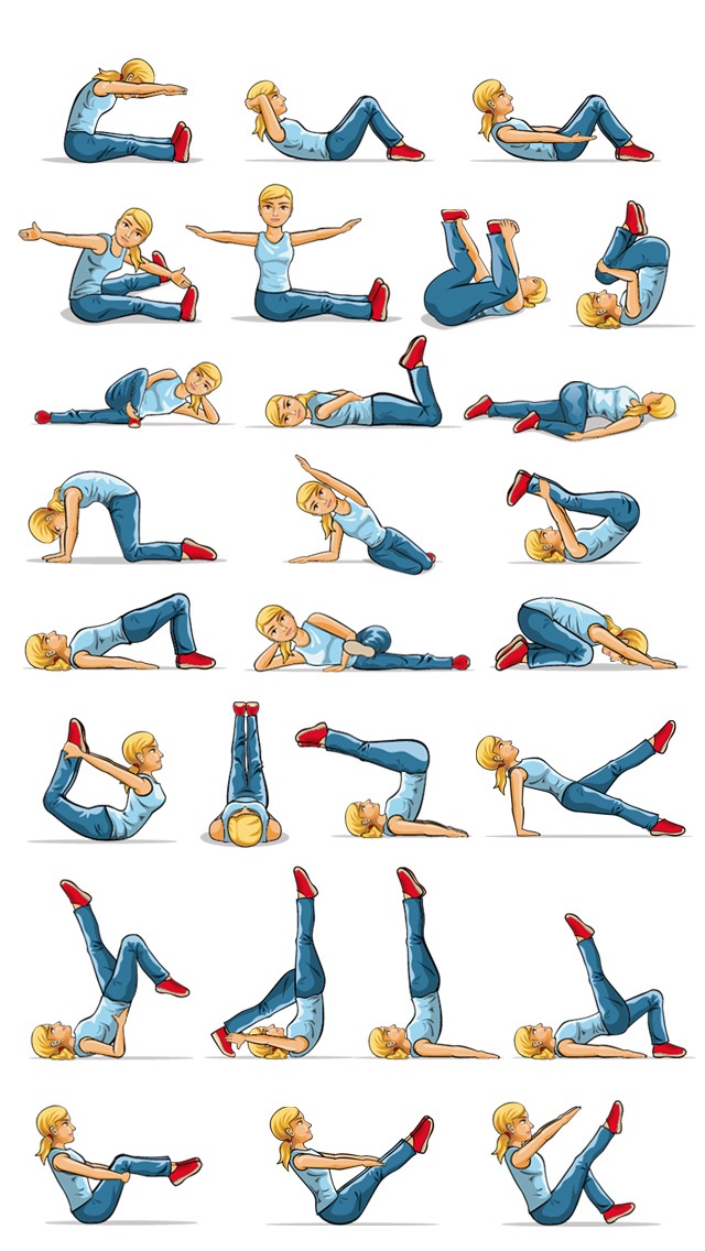 PILATES FITNESS EXERCISES - CORE STRETCHES, POSTURES AND WORKOUTS