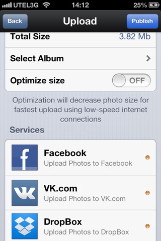 Ultimate Photo Uploader for social networks screenshot 3