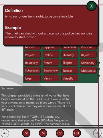 Master the TOEFL iBT Vocabulary Questions screenshot 4