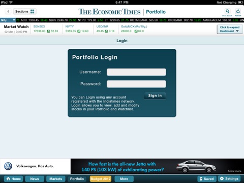 The Economic Times for iPad screenshot 4