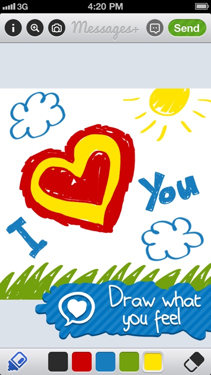 Messages+ handwriting