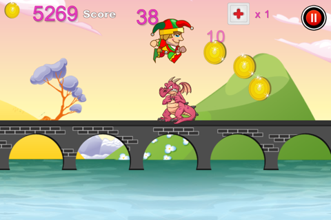 Castle Dragon Tilt & Jump Story - Kingdom Bridge Mega Run World Free screenshot 2