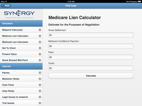 Mediation Analytics screenshot 2