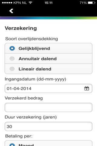 UNIT4 Scenario Advies screenshot 2