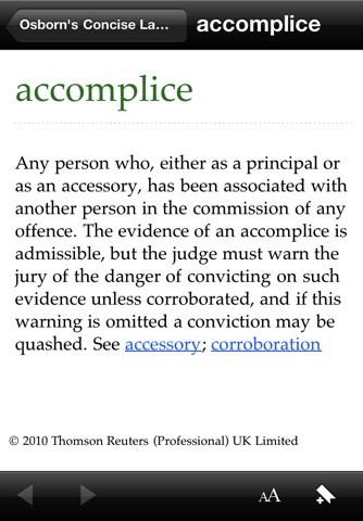 Osborn's Concise Law Dictionary screenshot 2