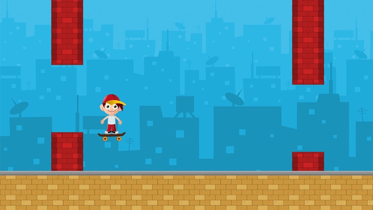 Jack The Jumpy Skateboard Kid - Red cap boy escape game with 8-bit graphics