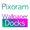 Pixoram Wallpaper Overlays for Color Docks - Custom Dock and Status Bar Overlays for Wallpapers