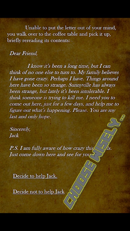 Nightmare Town: Text Adventure