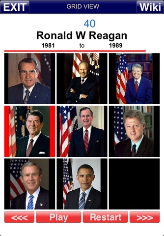 Presidents by Memory screenshot 2