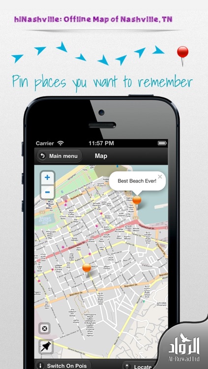 hiNashville: Offline Map of Nashville, TN