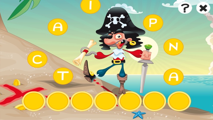 ABC Pirates learning games for children: Word spelling of the pirate world for kindergarten and pre-school