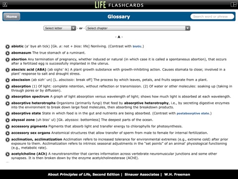 Biology Flashcards for Life: The Science of Biology screenshot 3