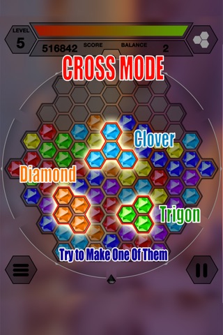 Hexazle - Hexagon Puzzle to connect, match and balance hexagons into snake or cross screenshot 3