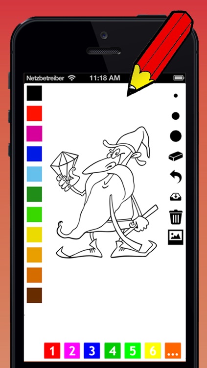 Fantasy Coloring Book for Children: learn to color wizard, dragon, monster, castle, frog and more screenshot-3