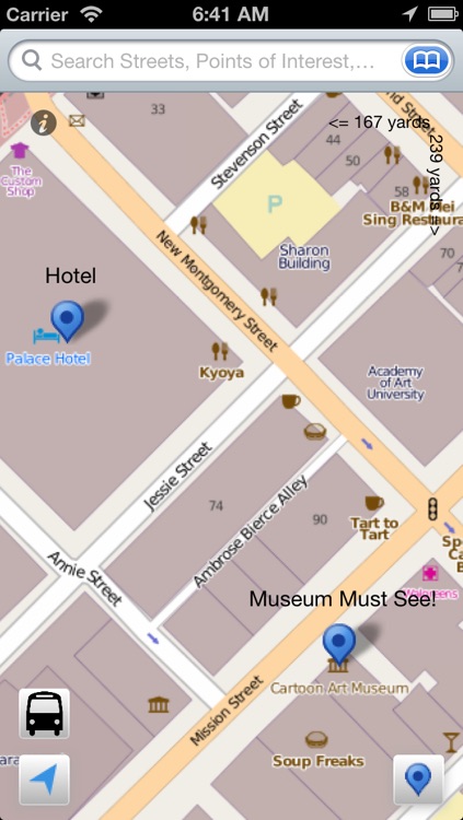 San Francisco Offline Map + Public Transportation map