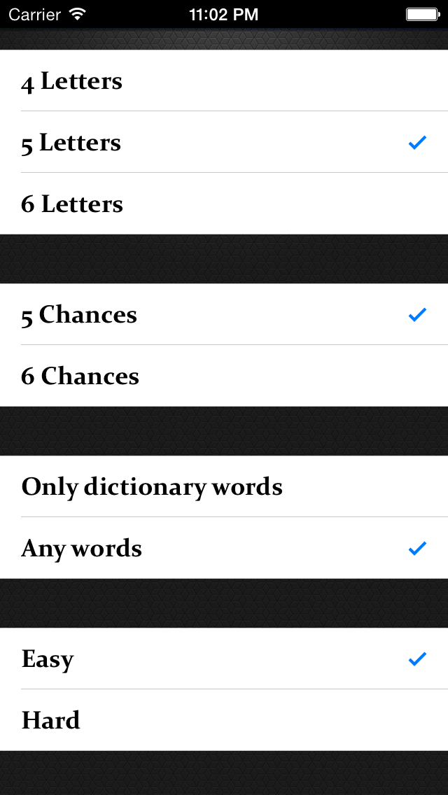 Five Letter Words screenshot1