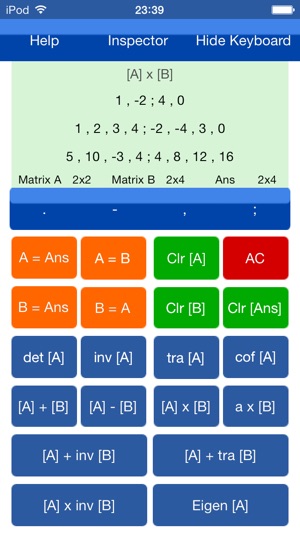 Matrices Calc.