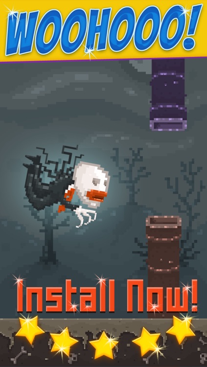 Arrival of Flap-py Slender-Man - Flying Devil Wings Adventure FREE