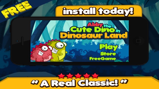 Abby The Cute Dino in Dinosaur Land - Awesome Run And Jump S(圖5)-速報App