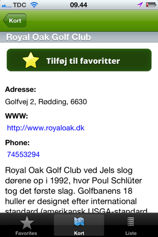 Danske Golfbaner screenshot 4