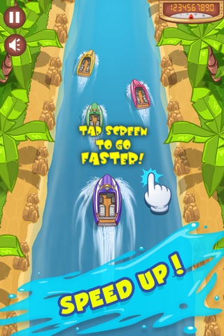 Power-boat Tropics Racer - A crazy fast boating race game for free! screenshot 3