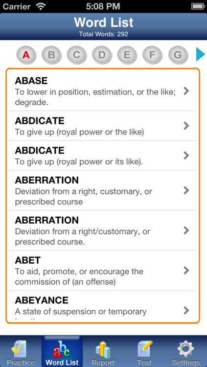 IntelliVocab for SAT