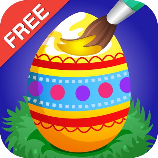 Easter Coloring Free : Paint the Eggs, rabbits and chickens iOS App