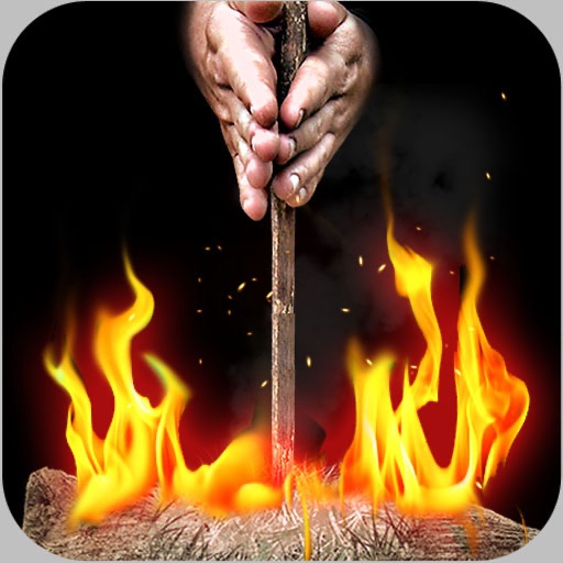 Fire It Up - Bow Drill for iPhone , iPad and iPod touch Icon