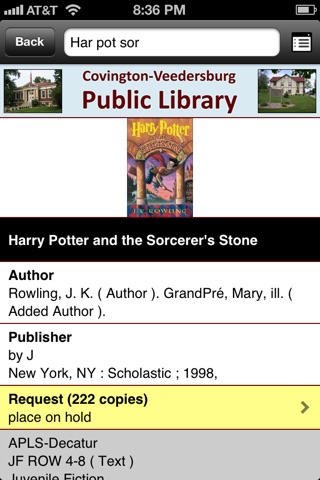 Covington-Veedersburg Library screenshot 3