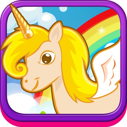 Pretty Unicorns - Magic Flying Stallion Vs. Crazy Dragon Fun Action Game Icon