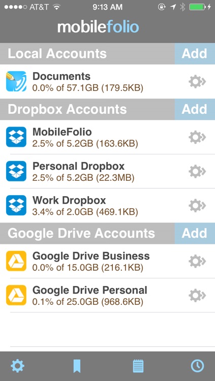 MobileFolio - Markdown Notes with Dropbox and Google Drive Support