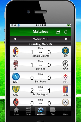 Italian Serie A 2011/12 Lite screenshot 3